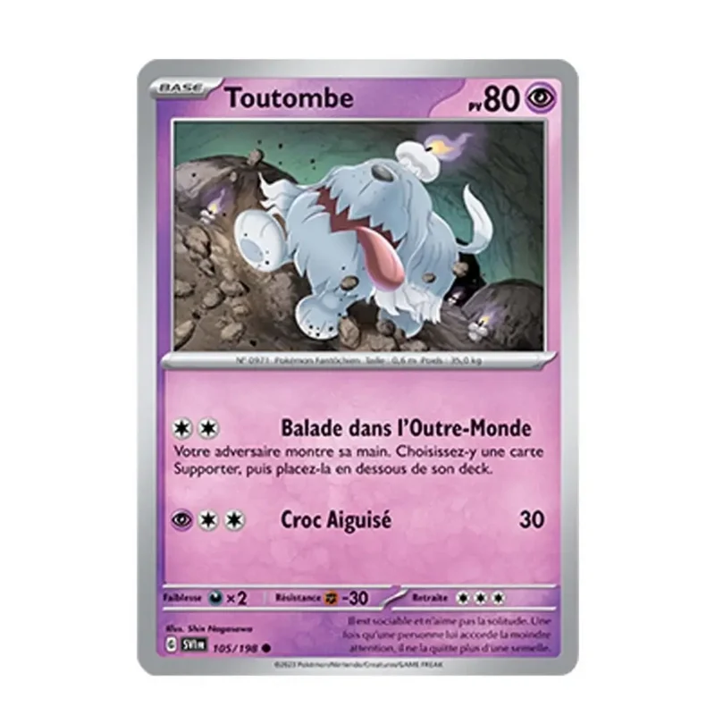 Holo - Pokemon - Écarlate et Violet de Base - Toutombe 105/198