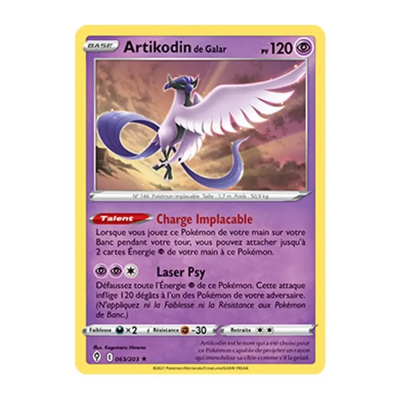 Holo - Pokemon - Evolution Céleste - Artikodin de Galar 63/203