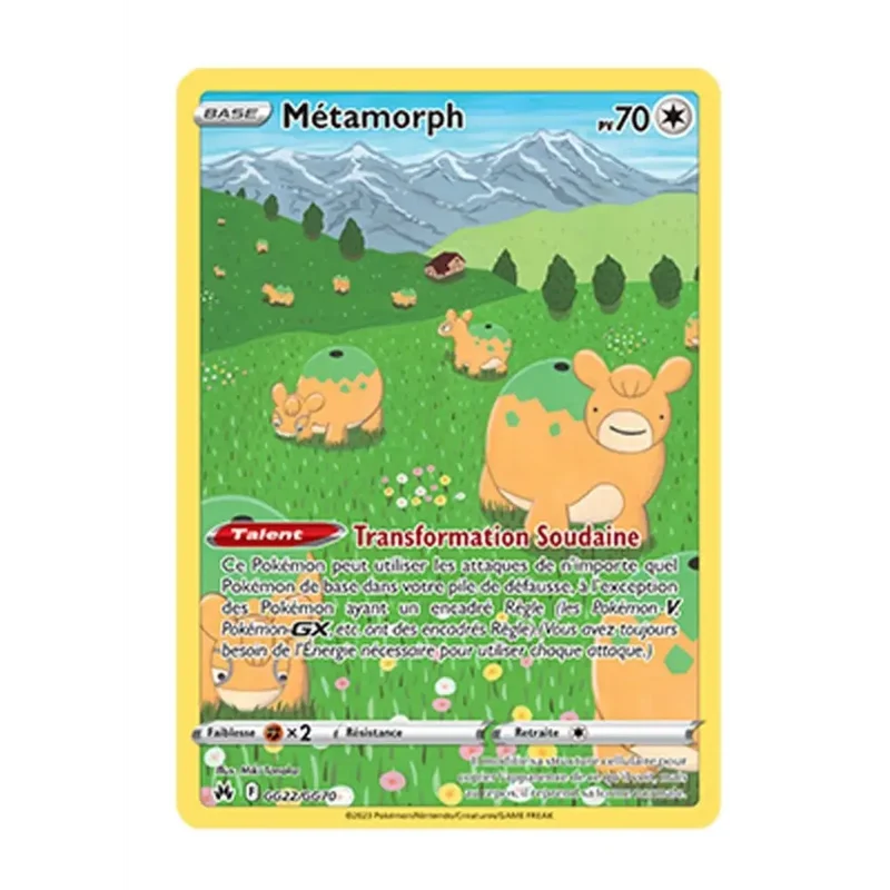 Ultra - Pokemon - Zénith Suprême - Métamorph GG22/GG70