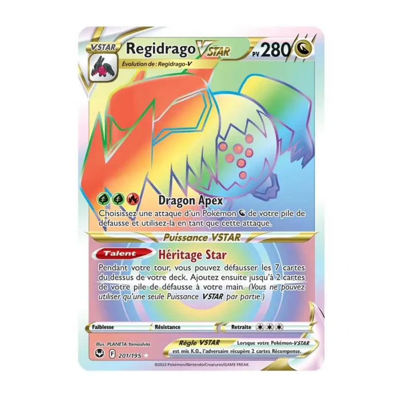 Ultra - Pokemon - Tempête Argentée - Regidrago VSTAR 201/195