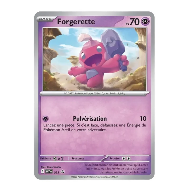 Promo - Pokemon - Écarlate et Violet Promo - Forgerette SV025