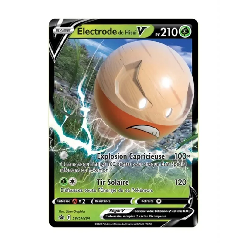 Pokemon - Épée et Bouclier Promo - Électrode de Hisui V SWSH294
