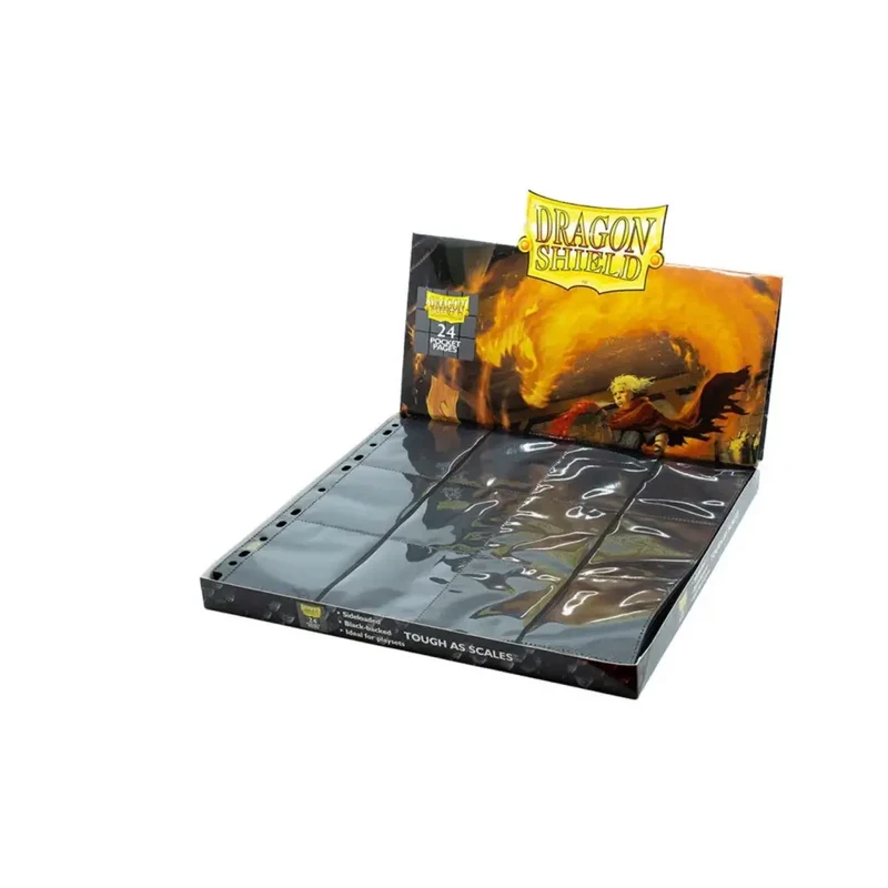 Feuilles de Classeur Dragon Shield 3x4 Noir – 50 Pages TCG