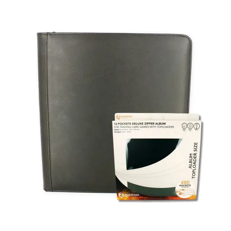 Album Phoenix Shield Binder Deluxe – 480 Cartes Pokémon | Rangement Toploader 12 Pochettes