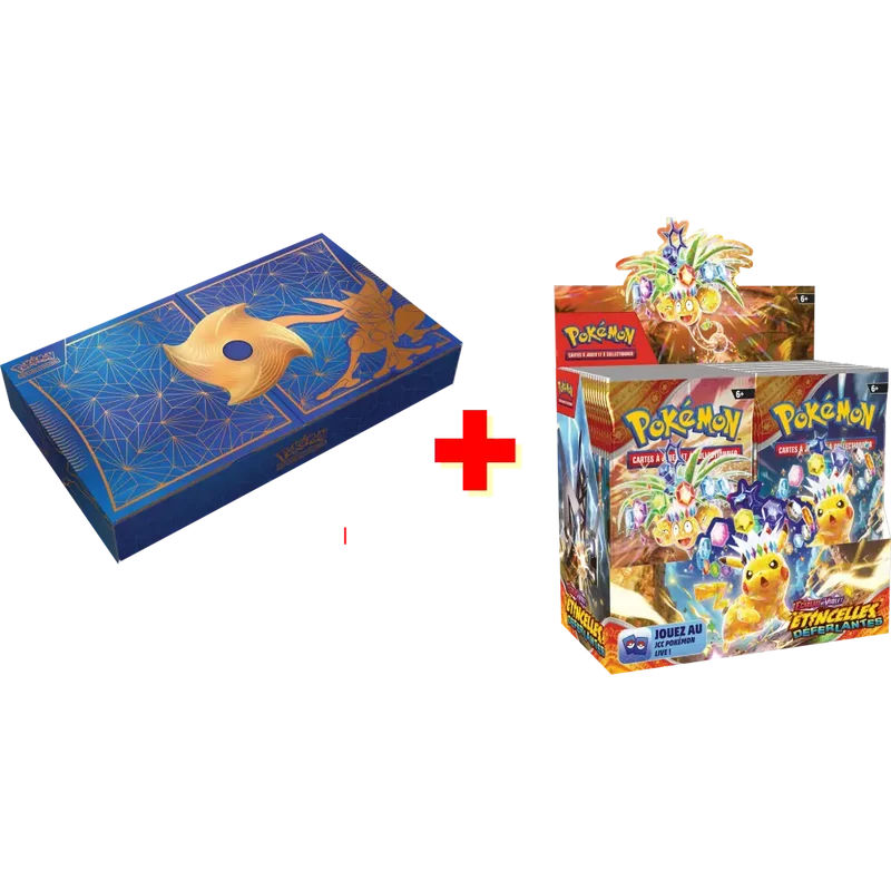 Pokémon - Pack 1 Display EV8 FR + 1 Coffret Collection Ultra Premium : Amphinobi EX - FR