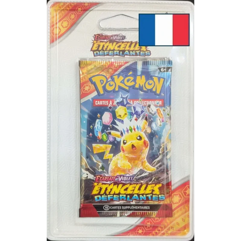 Blister plastique Pokémon Étincelles Déferlantes EV 08 FR – Illustration Aléatoire