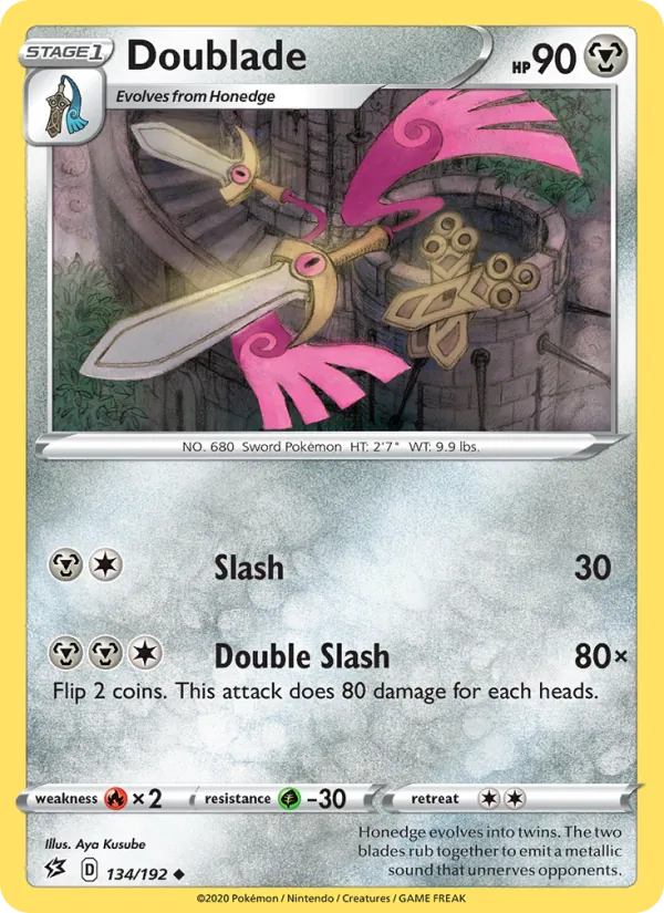 Dimoclès 134/192 — SWSH2 – Rebel Clash — Carte Pokémon anglaise