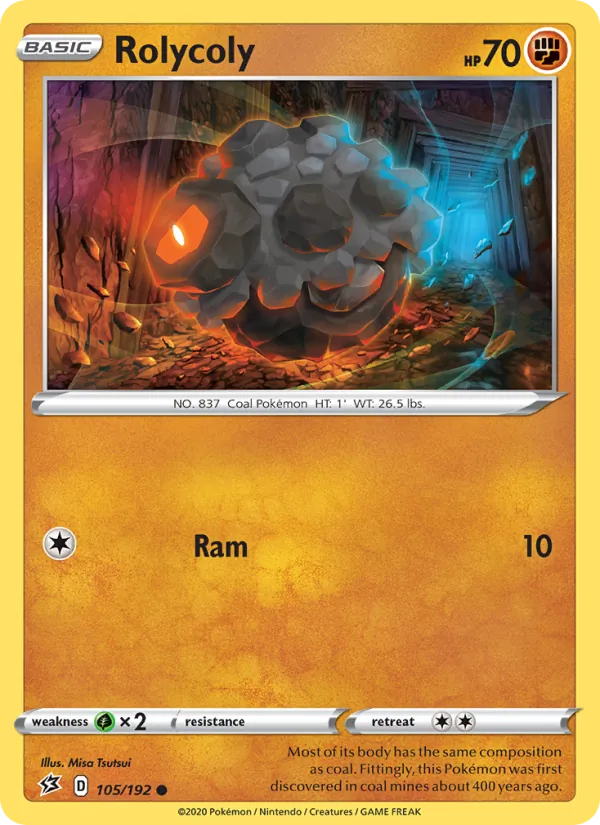 Charbi 105/192 — SWSH2 – Rebel Clash — Carte Pokémon anglaise