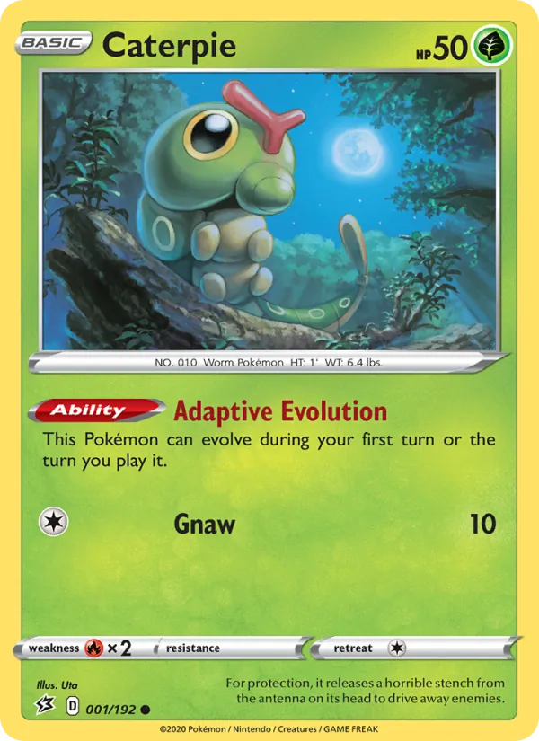 Chenipan 1/192 — SWSH2 – Rebel Clash — Carte Pokémon anglaise