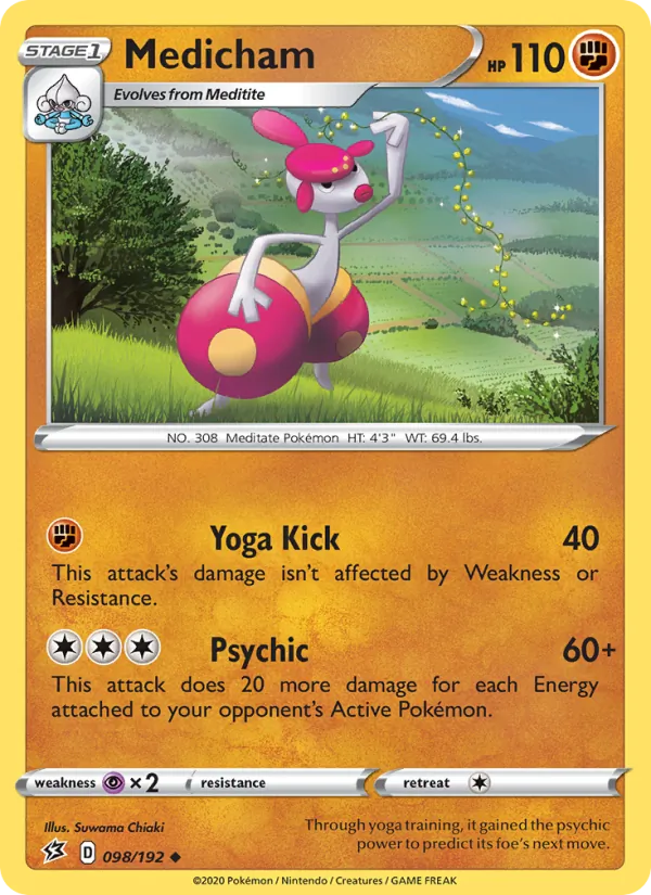 Charmina 98/192 — SWSH2 – Rebel Clash — Carte Pokémon anglaise
