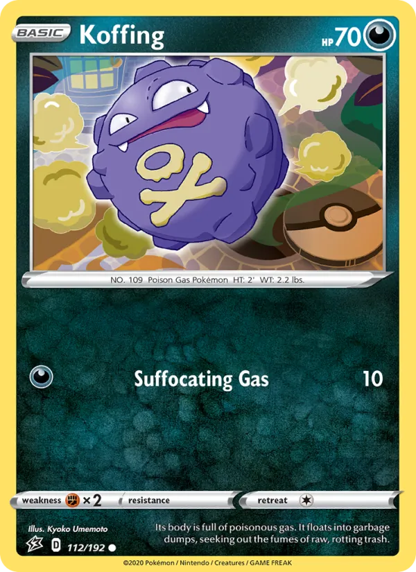 Smogo 112/192 — SWSH2 – Rebel Clash — Carte Pokémon anglaise