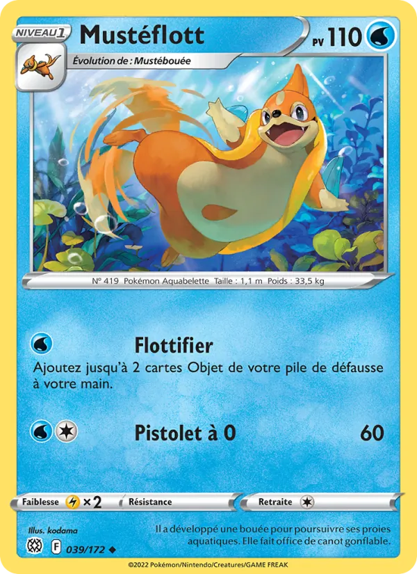 Mustéflott 39/172 — EB09 - Stars Etincelantes — Carte Pokémon française