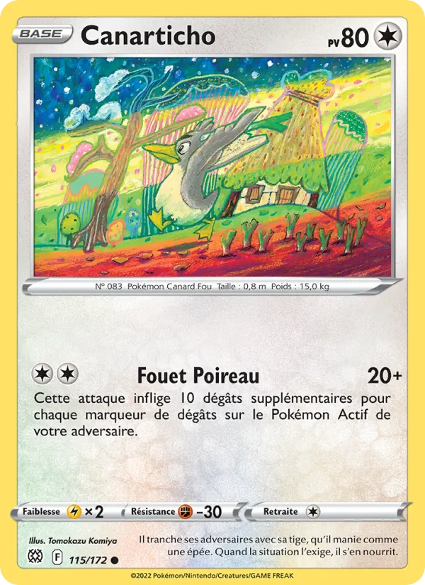 Canarticho 115/172 — EB09 - Stars Etincelantes — Carte Pokémon française