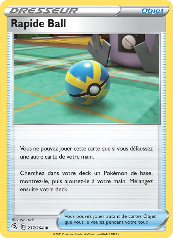 Rapide Ball 237/264 — EB08 - Poing de Fusion — Carte Pokémon française