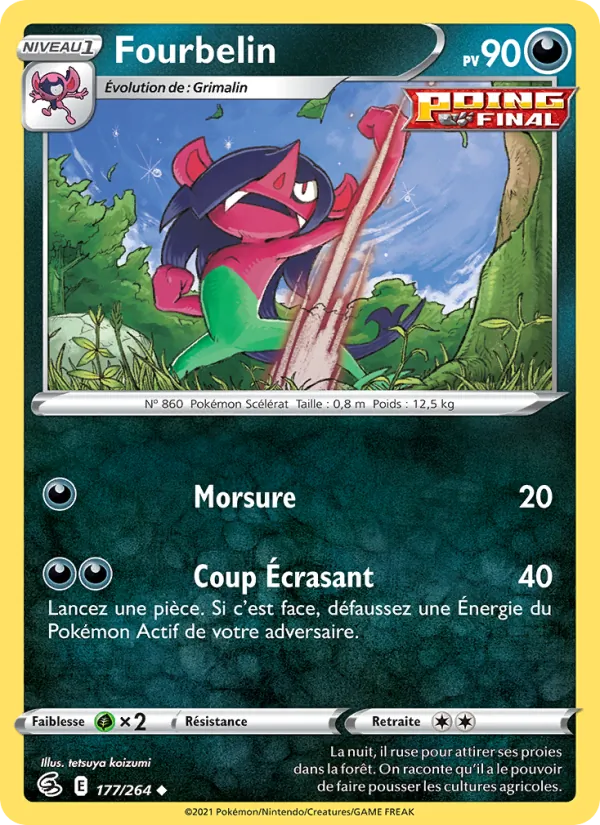 Fourbelin 177/264 — EB08 - Poing de Fusion — Carte Pokémon française