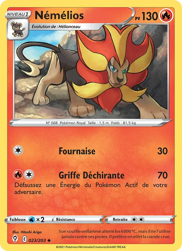 Némélios 23/203 — EB07 - Evolution Céleste — Carte Pokémon française