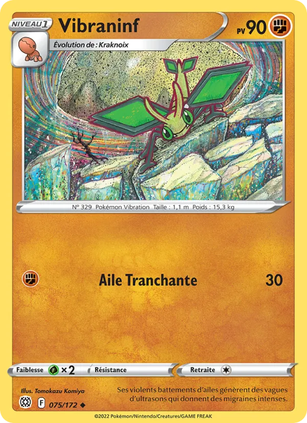 Vibraninf 75/172 — EB09 - Stars Etincelantes — Carte Pokémon française