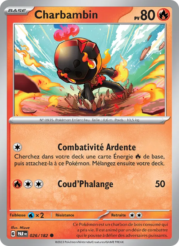 Charbambin 26/182 — EV04 – Faille Paradoxe — Carte Pokémon française