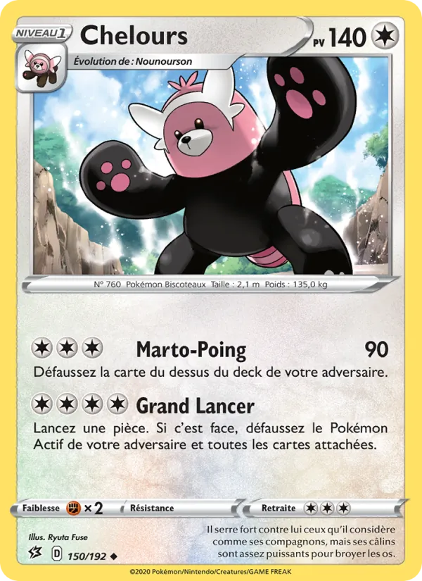 Chelours 150/192 — EB02 – Clash des Rebelles — Carte Pokémon française