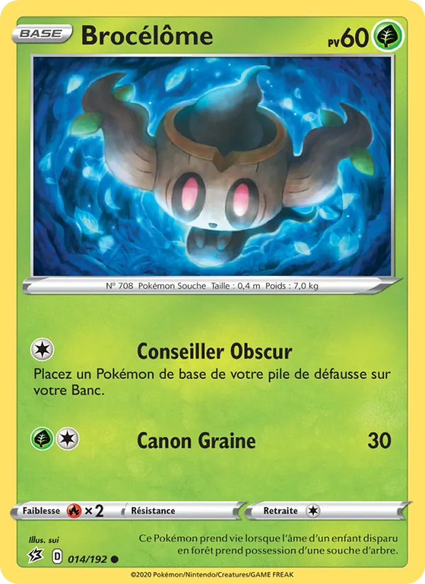 Brocélôme 14/192 — EB02 – Clash des Rebelles — Carte Pokémon française