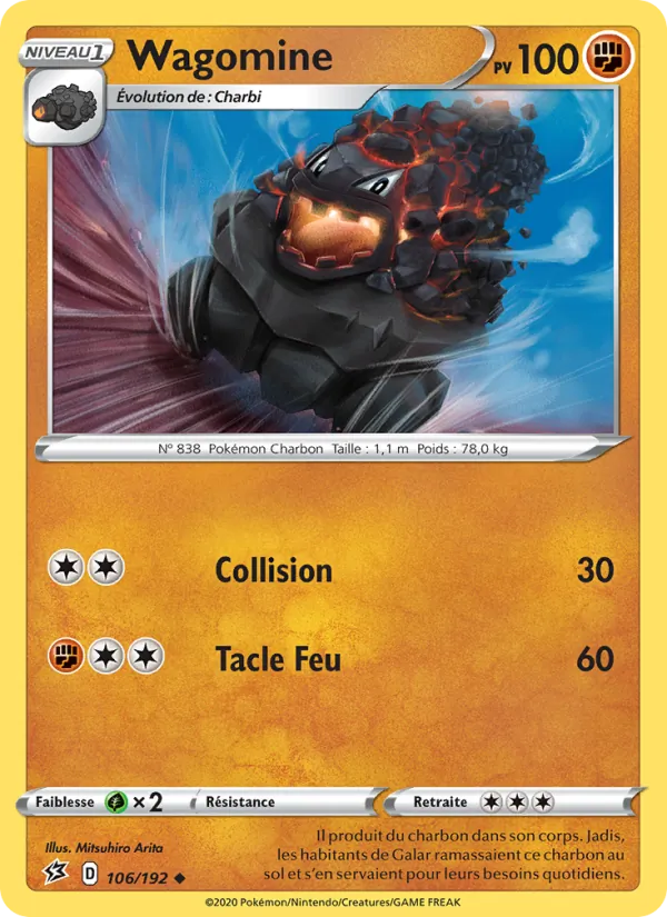 Wagomine 106/192 — EB02 – Clash des Rebelles — Carte Pokémon française