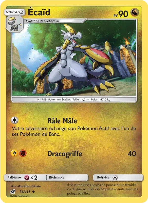 Écaïd 76/111 — SL4 – Invasion Carmin — Carte Pokémon française