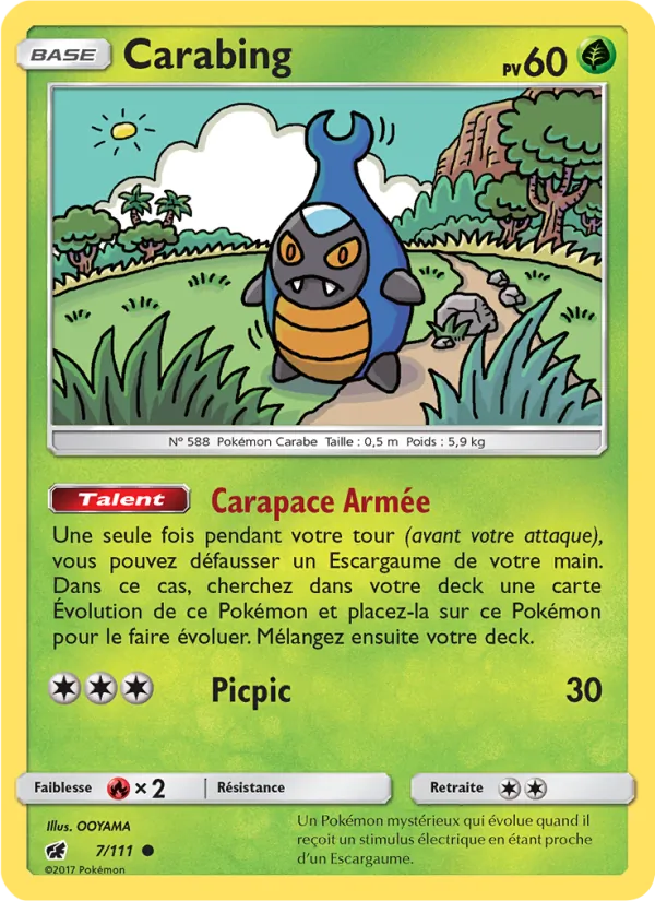 Carabing 7/111 — SL4 – Invasion Carmin — Carte Pokémon française