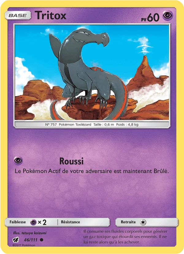 Tritox 46/111 — SL4 – Invasion Carmin — Carte Pokémon française