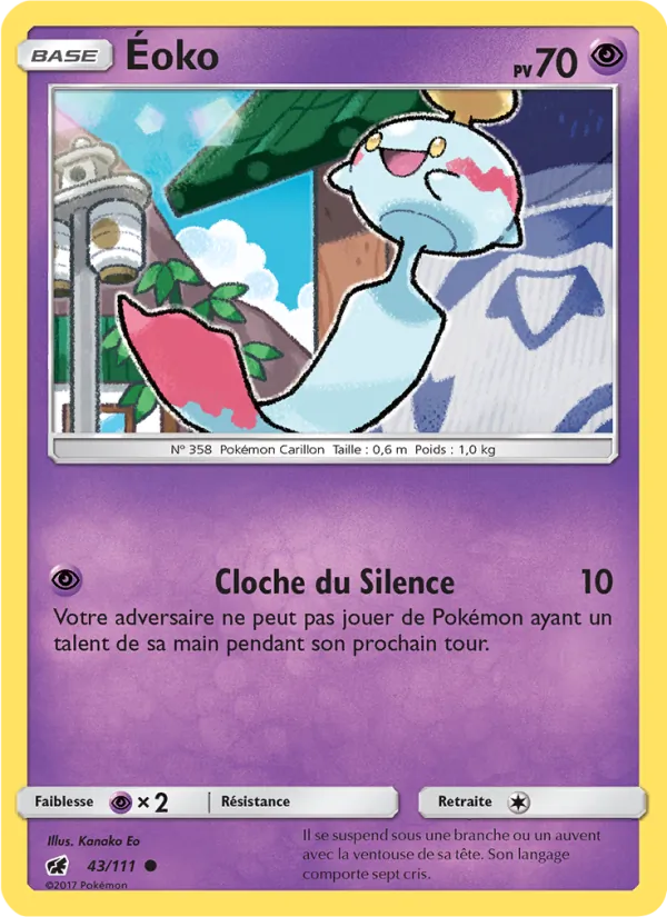 Éoko 43/111 — SL4 – Invasion Carmin — Carte Pokémon française
