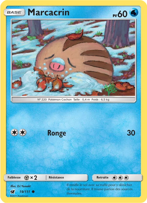 Marcacrin 19/111 — SL4 – Invasion Carmin — Carte Pokémon française