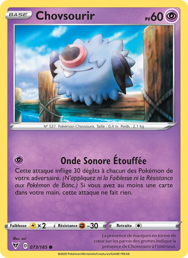 Chovsourir 73/185 — EB04 — Voltage Éclatant — Carte Pokémon française