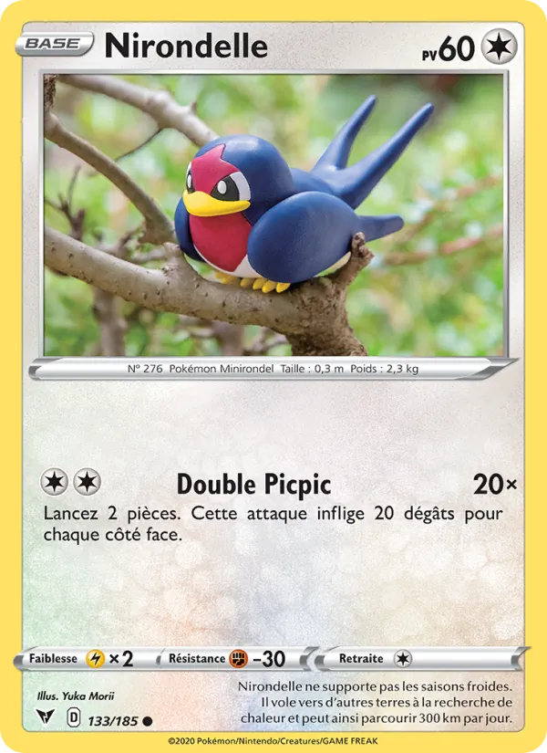 Nirondelle 133/185 — EB04 — Voltage Éclatant — Carte Pokémon française