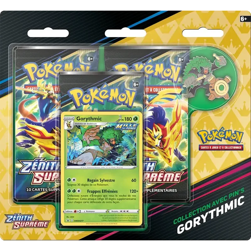 TRIPACK PIN'S GORYTHMIC ZENITH SUPREME EB12.5 FR