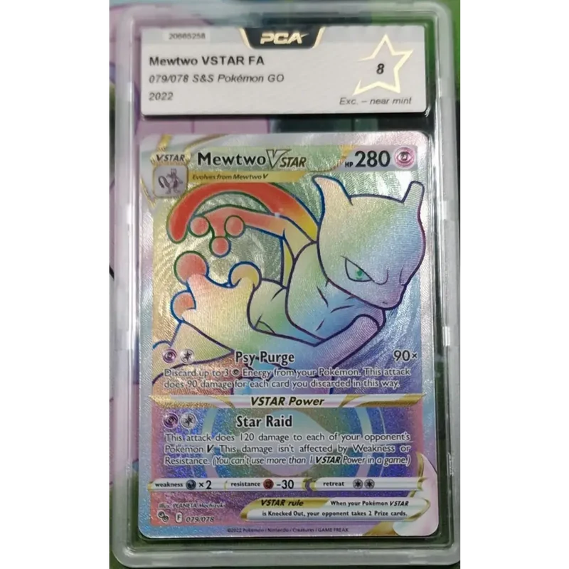 Carte gradé PCA 9 - Mewtwo VSTAR (PGO 079) Pokémon GO - US