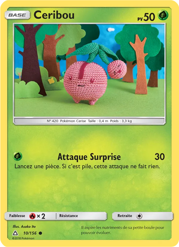 Ceribou 10/156 — SL5 – Ultra-Prisme — Carte Pokémon française
