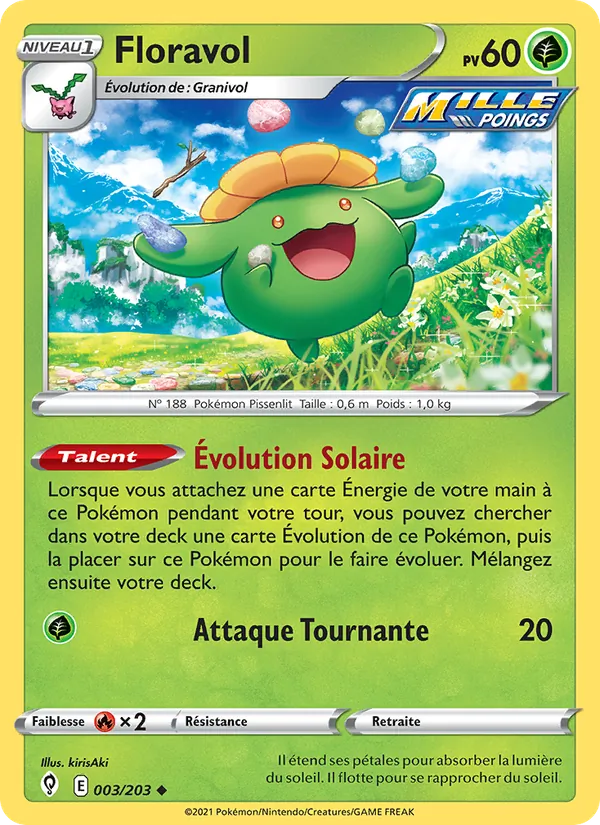 Floravol 3/203 — EB07 - Evolution Céleste — Carte Pokémon française