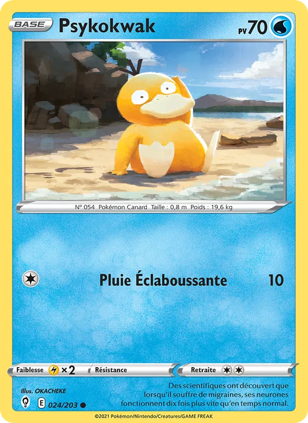 Psykokwak 24/203 — EB07 - Evolution Céleste — Carte Pokémon française