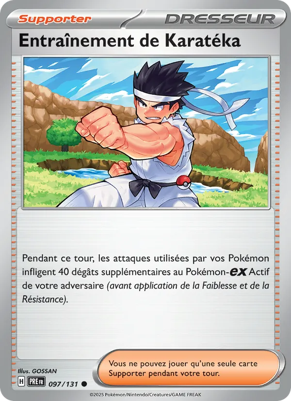 Entraînement de Karatéka 97/131 — EV08.5 – Évolutions Prismatiques — Carte Pokémon française