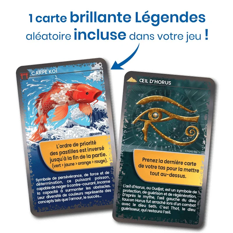 Jeu de cartes défis nature - mythologie égyptienne - fabriqué en france multicolore