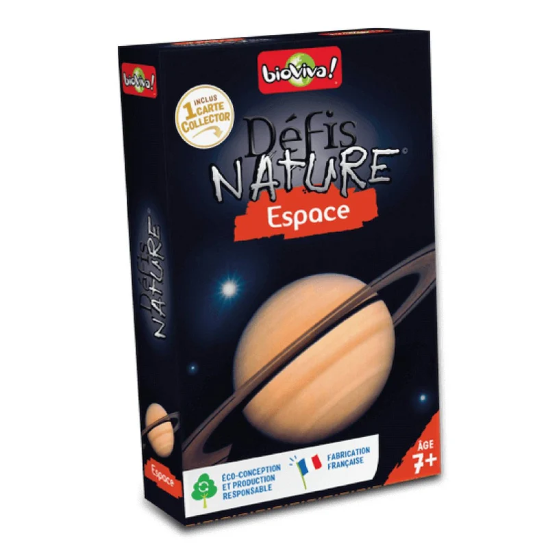 Jeu de cartes défis nature - espace - fabriqué en france multicolore