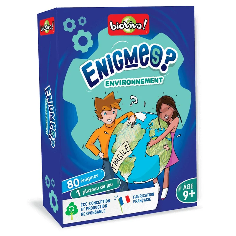 Jeu de cartes énigmes - environnement - fabriqué en france multicolore