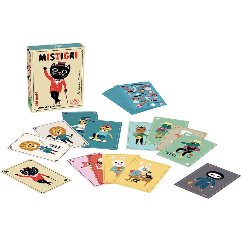 Jeu de cartes mistigri ingela p.arrhenius blanc