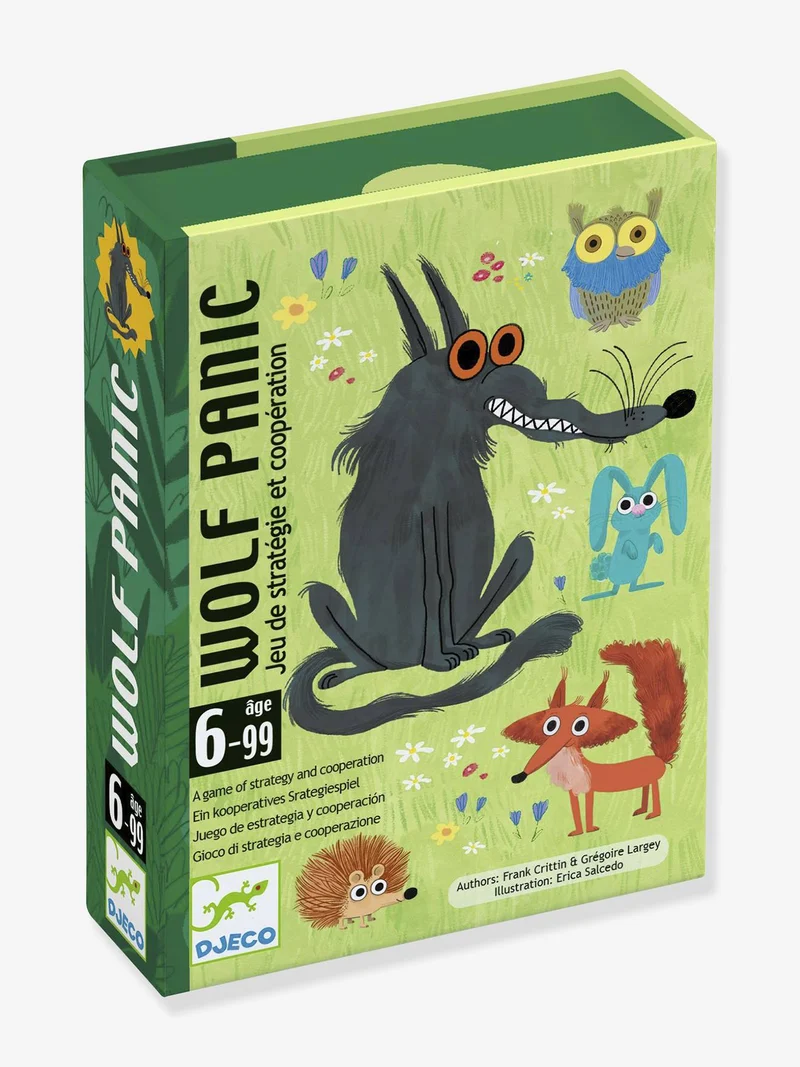 Jeu de cartes wolf panic vert