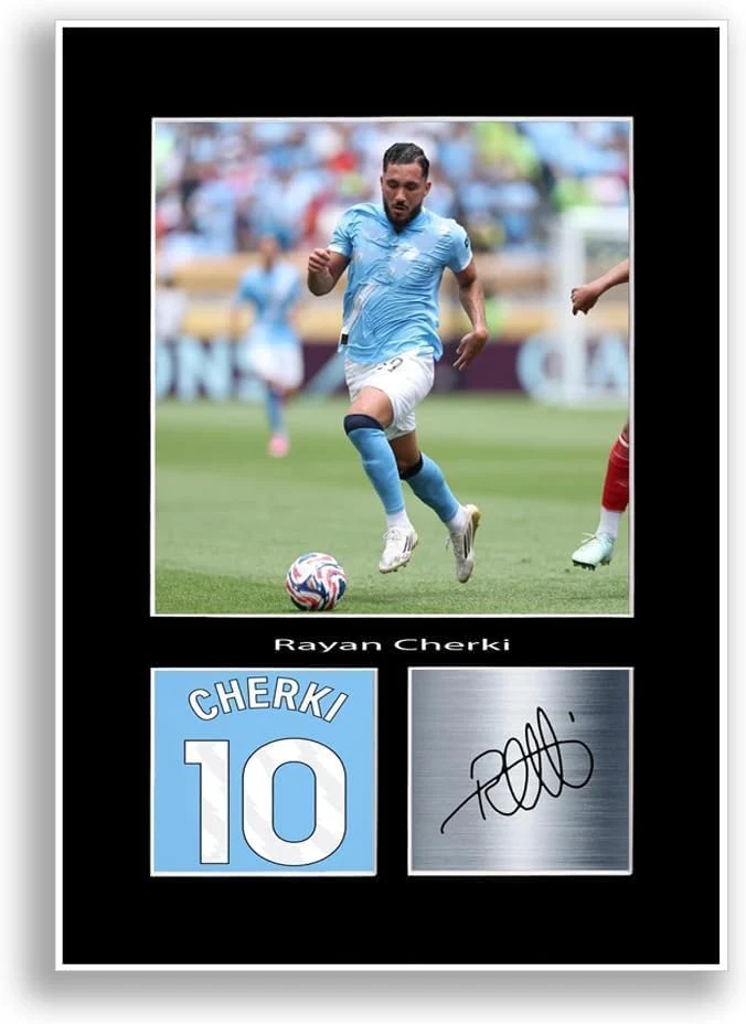 Poster photo autographe Rayan Cherki