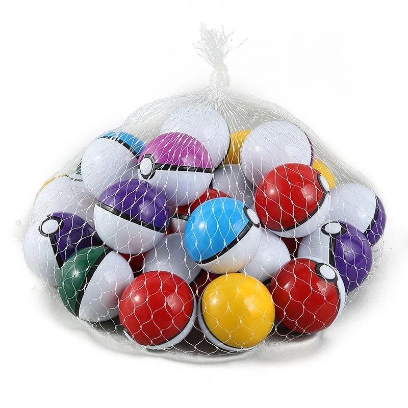 50 pièces de Pokémon Poké Balls, remplies de figurines et d'autocollants