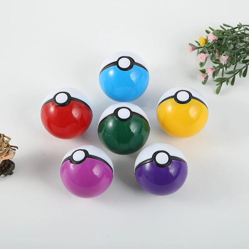 50 pièces de Pokémon Poké Balls, remplies de figurines et d'autocollants