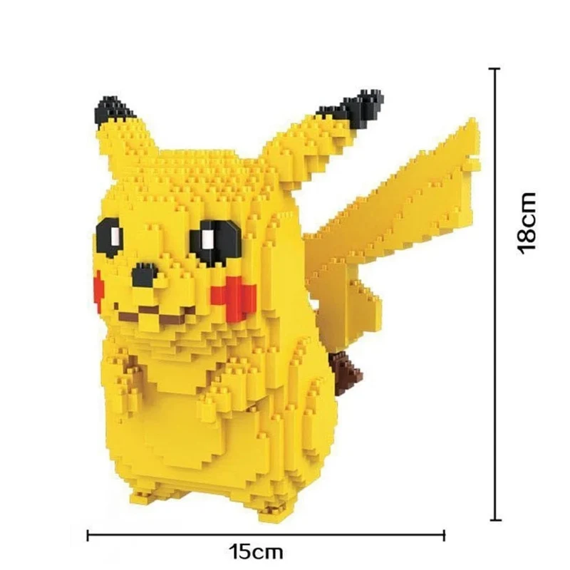 Bloc de construction Pokémon Pikachu Magic Blocks, 1650 pièces