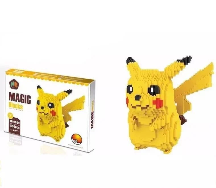 Bloc de construction Pokémon Pikachu Magic Blocks, 1650 pièces