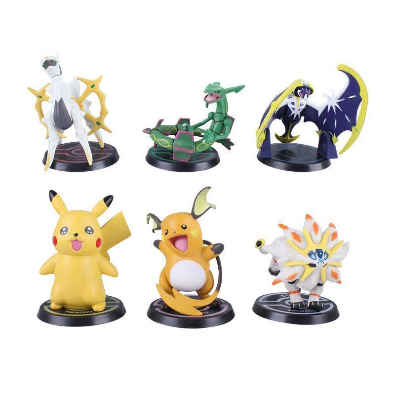 Pokémon Pikachu Mewtu et autres ensembles de figurines avec 6 Pokémon chacun