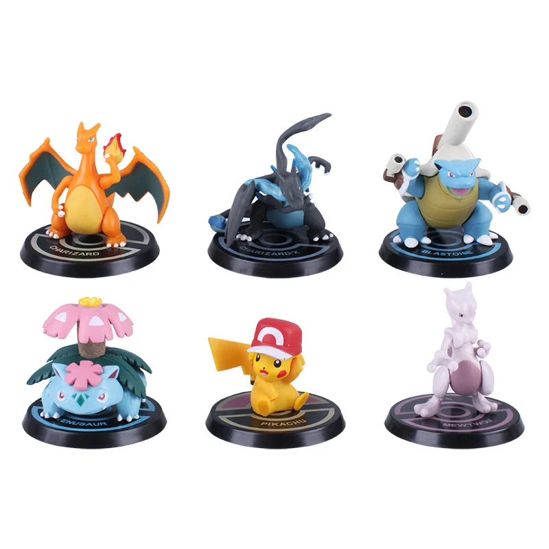 Pokémon Pikachu Mewtu et autres ensembles de figurines avec 6 Pokémon chacun
